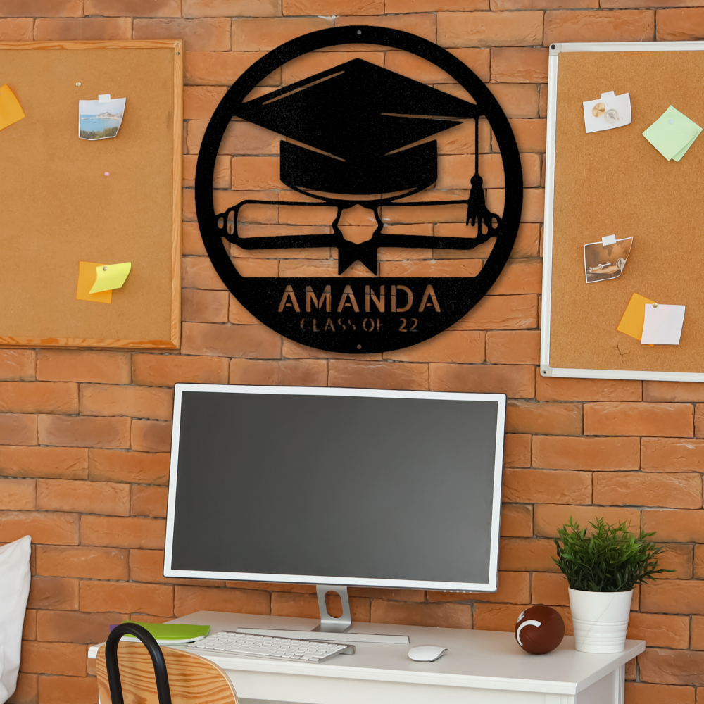 Diploma Monogram - Steel Sign