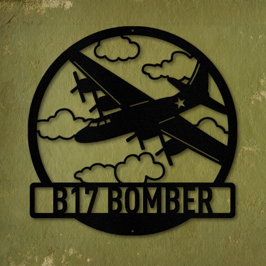 B17 Bomber - Steel Sign