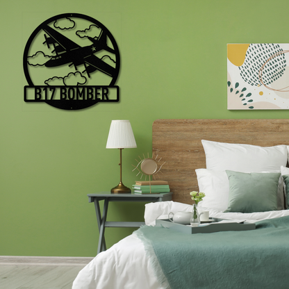 B17 Bomber - Steel Sign