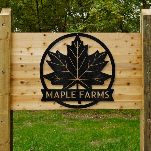 Maple Leaf - Steel Sign