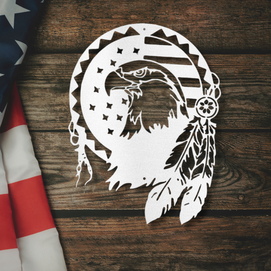 Native Eagle - Steel Sign